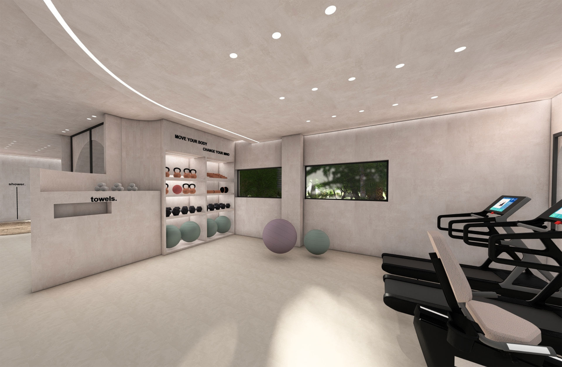 Zorbas Lifestyle Hotel Spa gym equipment and treadmills