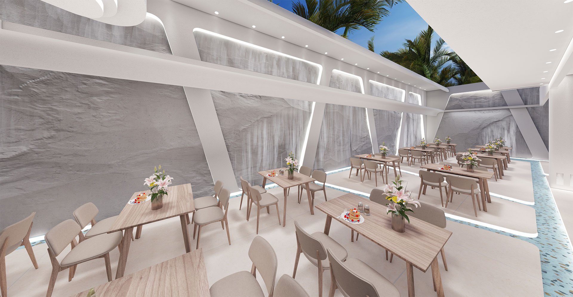 Zorbas Lifestyle Hotel Restaurant sitting area